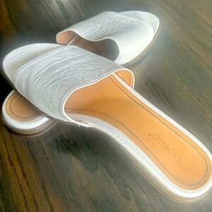 Vionic leather slides
